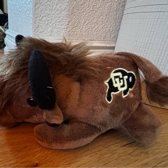 CU BOULDER COLORADO BUFFS BUFFALO Brown Plush Buffalo Stuffed Animal 🐝 - Picture 4 of 6